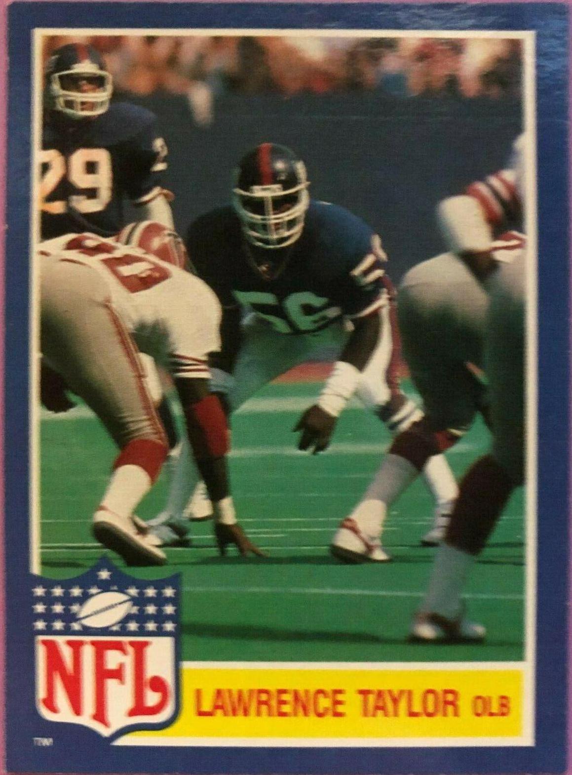 1984 Topps NFL Star Set Lawrence Taylor #11 card