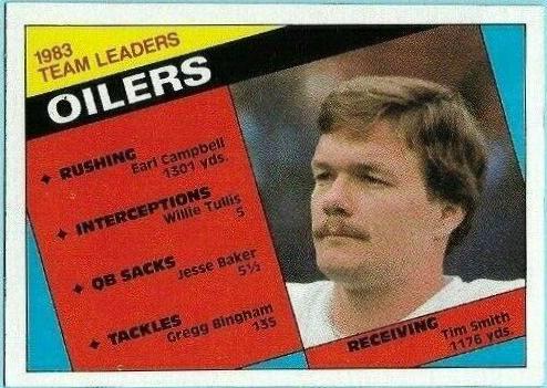 1984 Topps Oilers Team Leaders #73 card