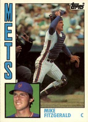 1984 Topps Traded Mike Fitzgerald #37T card