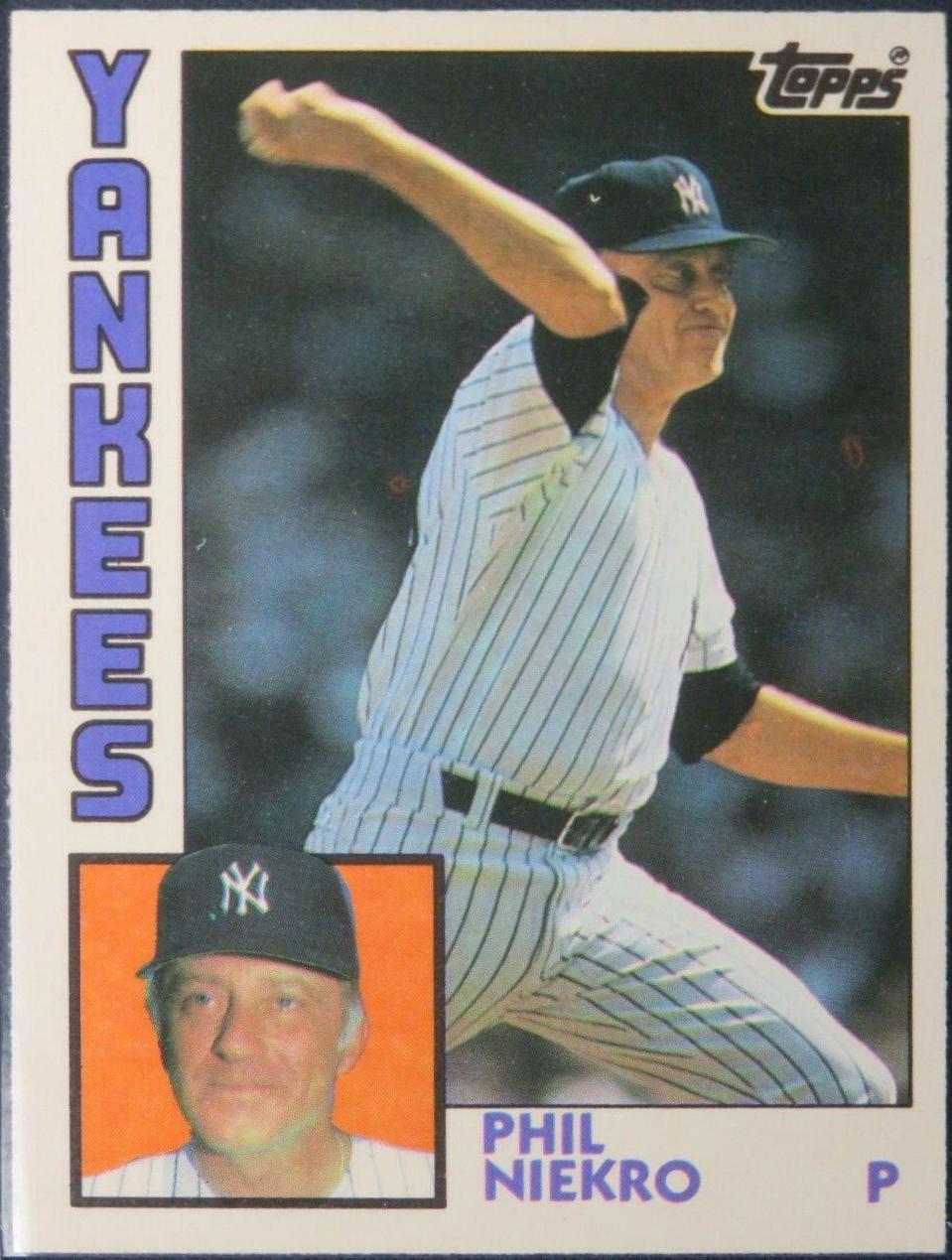 1984 Topps Traded Phil Niekro #84T card