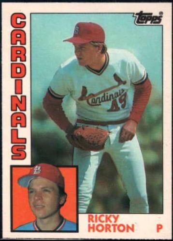 1984 Topps Traded Ricky Horton #52T card