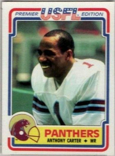 1984 Topps USFL Anthony Carter #59 card