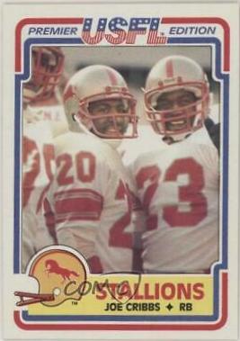 1984 Topps USFL Joe Cribbs #12 card