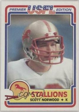 1984 Topps USFL Scott Norwood #14 card