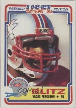 1984 Topps USFL Vagas Ferguson #18 card