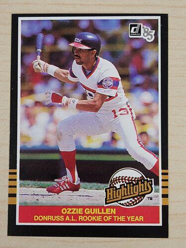 1985 Donruss Highlights Ozzie Guillen #55 card