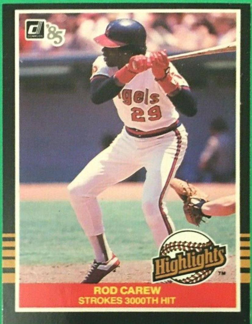 1985 Donruss Highlights Rod Carew #31 card