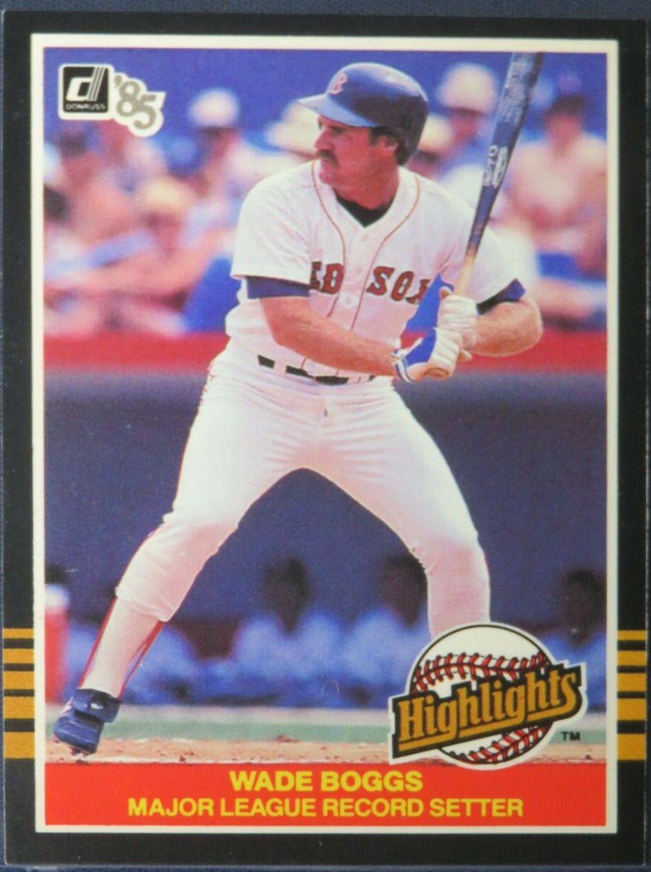 1985 Donruss Highlights Wade Boggs #49 card