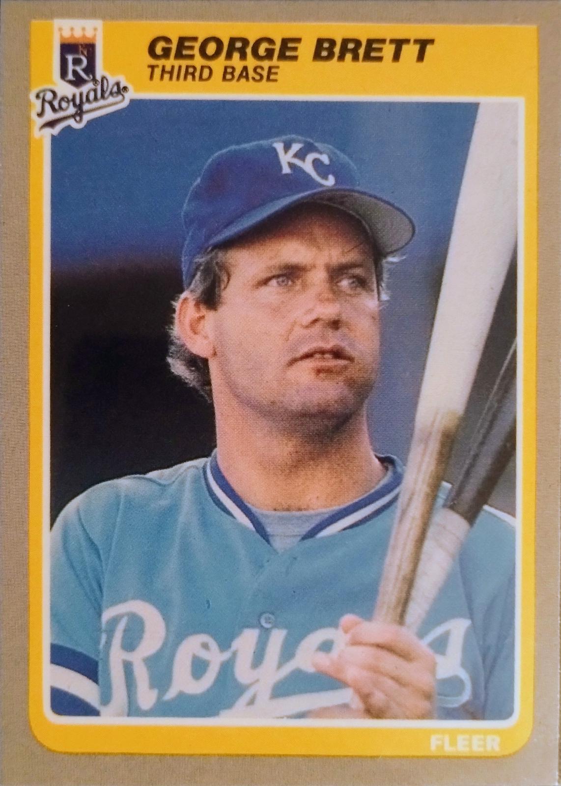 1985 Fleer George Brett #199 card