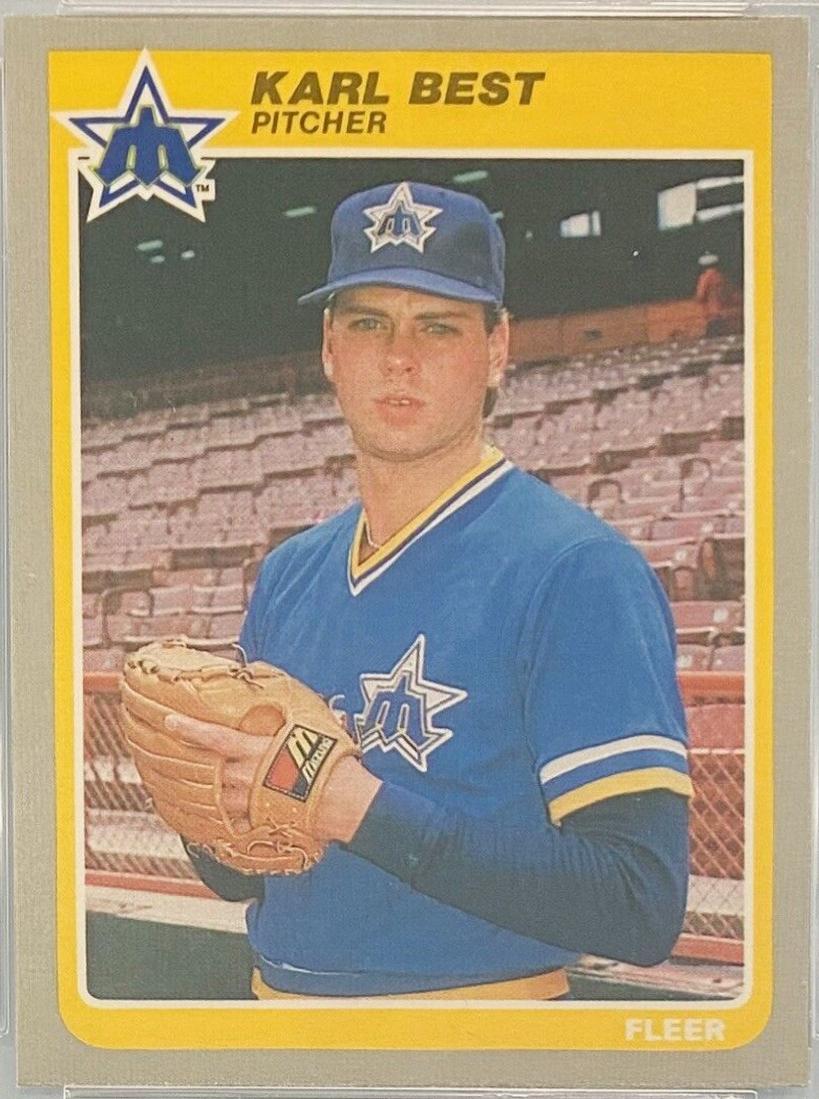 1985 Fleer Update Karl Best #U-5 card