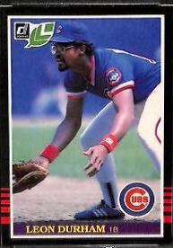 1985 Leaf Leon Durham #238 card
