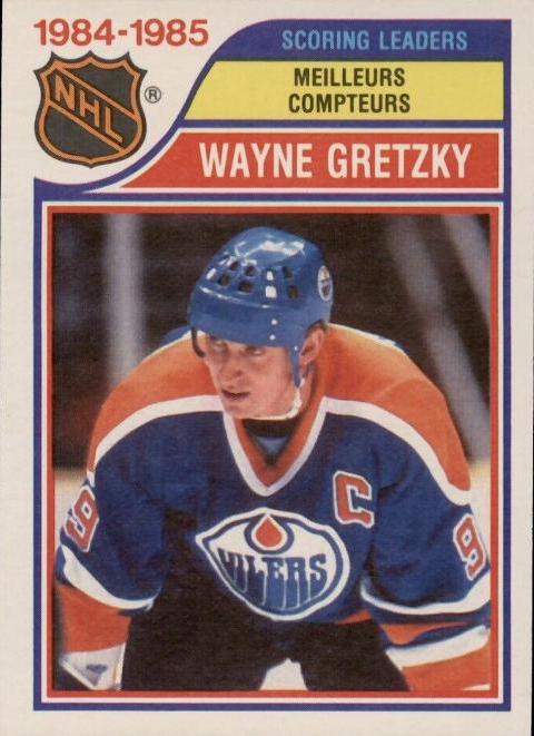 1985 O-Pee-Chee Wayne Gretzky [Scoring Leaders] #259 card