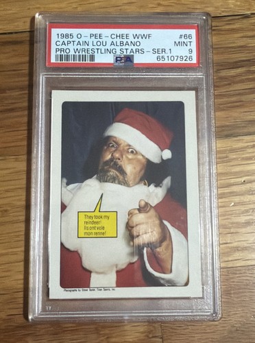 1985 O Pee Chee WWF Captain Lou Albano #66 card