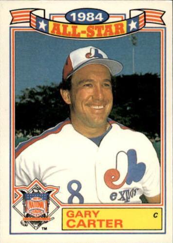 1985 Topps All Star Glossy Set of 22 Gary Carter #9 card