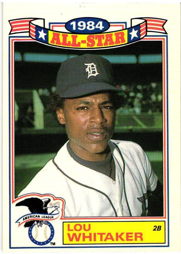 1985 Topps All Star Glossy Set of 22 Lou Whitaker #14 card