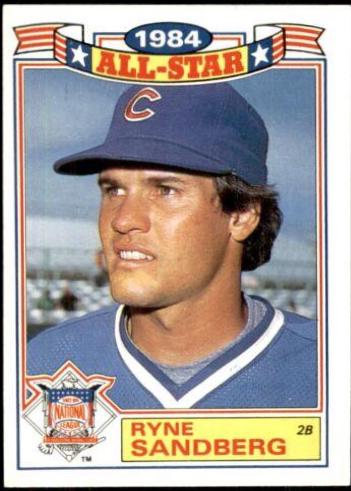 1985 Topps All Star Glossy Set of 22 Ryne Sandberg #3 card