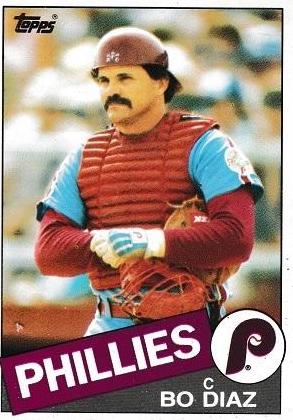 1985 Topps Bo Diaz #737 card