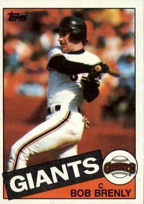 1985 Topps Bob Brenly #215 card