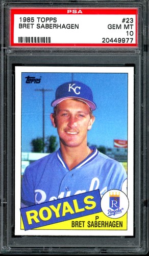 1985 Topps Bret Saberhagen #23 card