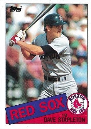 1985 Topps Dave Stapleton #322 card