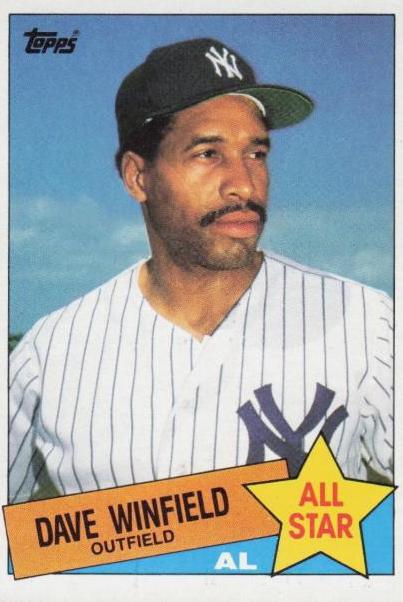 1985 Topps Dave Winfield #705 card