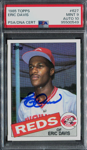 1985 Topps Eric Davis #627 card