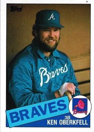 1985 Topps Ken Oberkfell #569 card