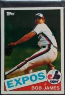 1985 Topps Mini Bob James #114 card