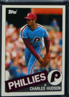 1985 Topps Mini Charles Hudson #379 card