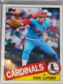 1985 Topps Mini Dave LaPoint #229 card