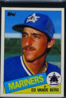 1985 Topps Mini Ed Vande Berg #566 card
