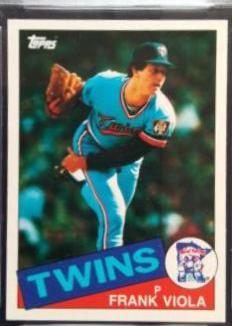 1985 Topps Mini Frank Viola #266 card