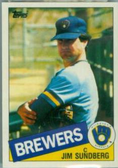 1985 Topps Mini Jim Sundberg #446 card