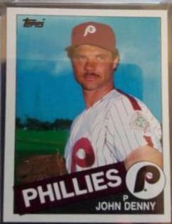 1985 Topps Mini John Denny #325 card