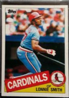 1985 Topps Mini Lonnie Smith #255 card