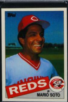 1985 Topps Mini Mario Soto #495 card