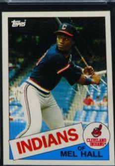 1985 Topps Mini Mel Hall #263 card