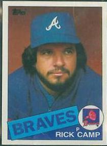 1985 Topps Mini Rick Camp #491 card