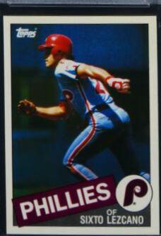 1985 Topps Mini Sixto Lezcano #556 card