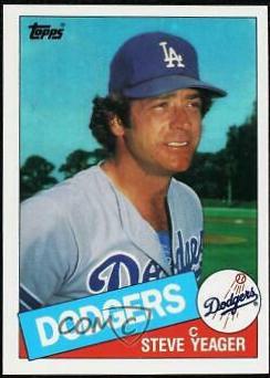 1985 Topps Mini Steve Yeager #148 card