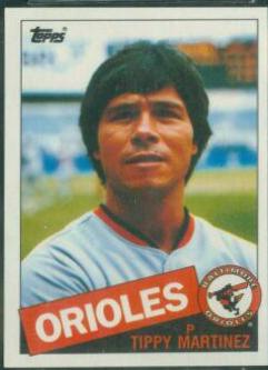 1985 Topps Mini Tippy Martinez #445 card