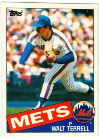 1985 Topps Mini Walt Terrell #287 card