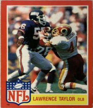 1985 Topps NFL Star Set Lawrence Taylor #11 card