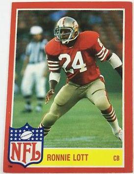 1985 Topps NFL Star Set Ronnie Lott #5 card