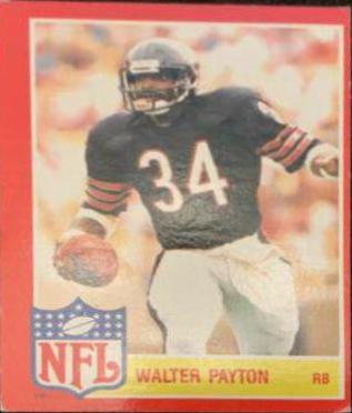 1985 Topps NFL Star Set Walter Payton #8 card