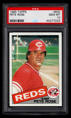 1985 Topps Pete Rose #600 card
