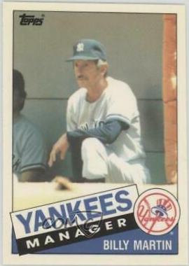 1985 Topps Traded Tiffany Billy Martin #78T card