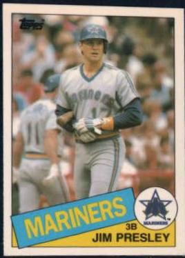 1985 Topps Traded Tiffany Jim Presley #92T card