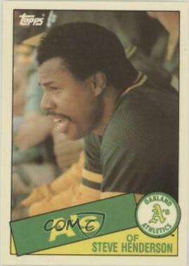 1985 Topps Traded Tiffany Steve Henderson #50T card