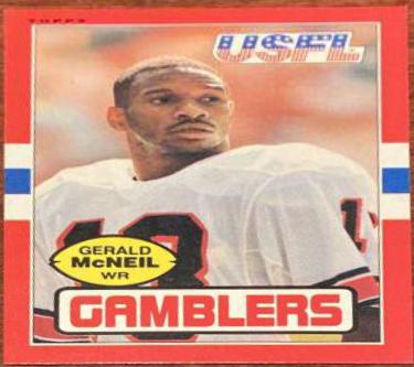 1985 Topps USFL Gerald McNeil #46 card